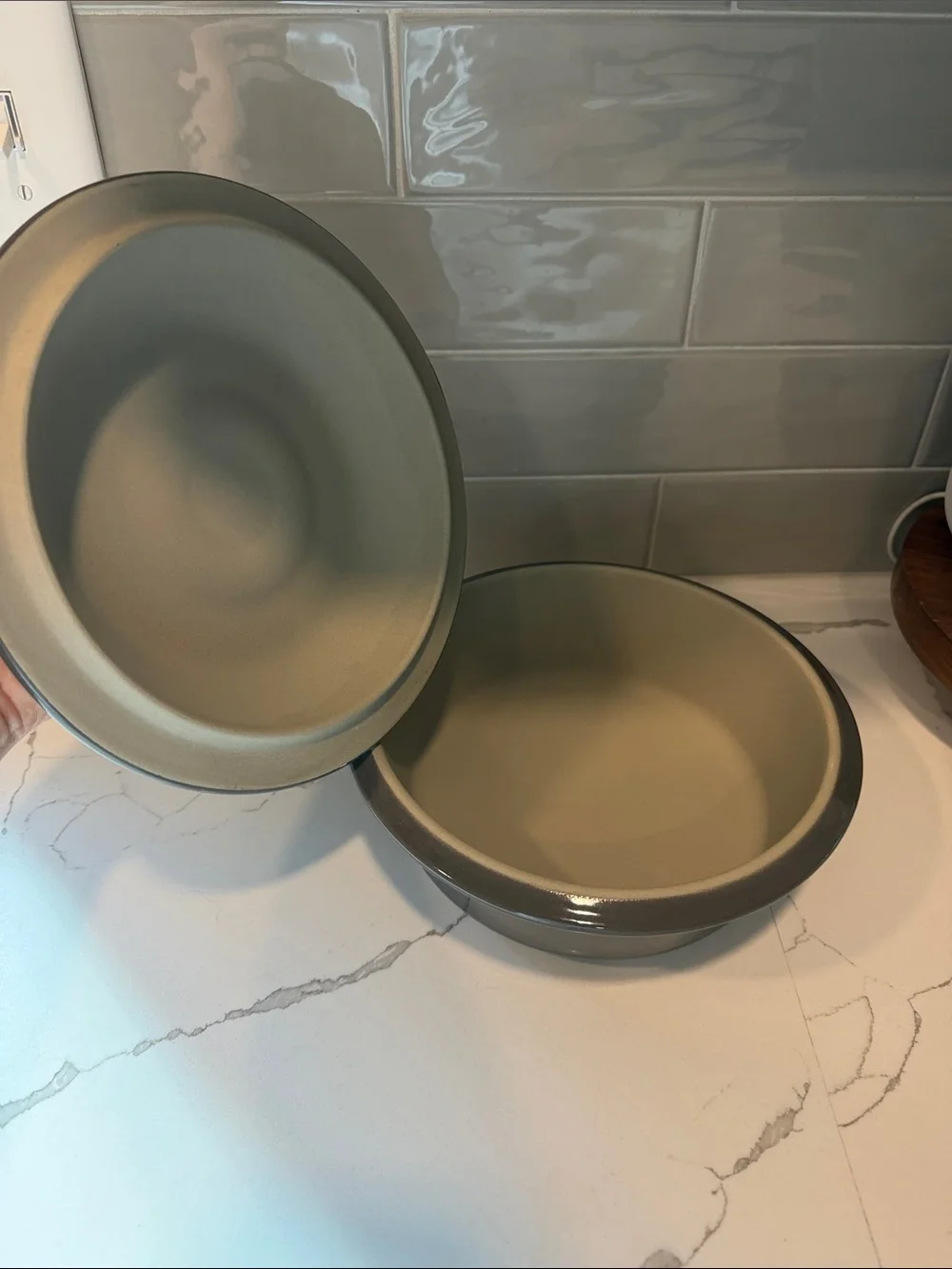 Pampered Chef Brown Covered Casserole with Lid